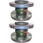 65mm (65NB) Flanged PN16 EPDM Untied Rubber Expansion Joint Set (x2) for Heating Systems 