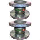 65mm (65NB) Flanged PN16 EPDM Untied Rubber Expansion Joint Set (x2) for Heating Systems 