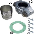 1 1/4" BSPF Stainless Steel PJE Coupling Kit for CRN(E) 1S/1/3/5 Pumps (2 sets inc)