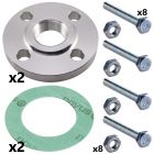 1 Inch Stainless Steel Threaded Flange Set for CRN(E) 1S/1/3 Pumps (2 sets inc)
