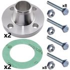 40mm & 65mm Weld Neck Flange Set for 40mm End Suction Pump Ranges (2 Sets Inc)