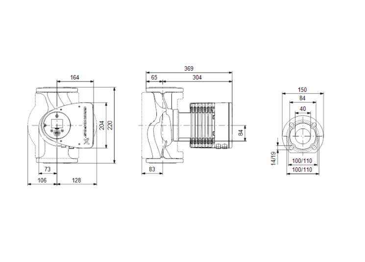 Buy Grundfos MAGNA3 4080F (220) Variable Speed Single Head Circulator 240V
