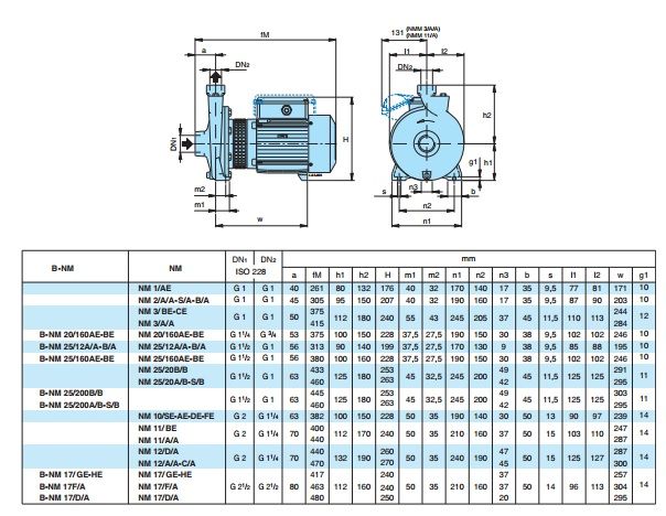 Calpeda NMM 32/12AE Flanged End Suction Pump