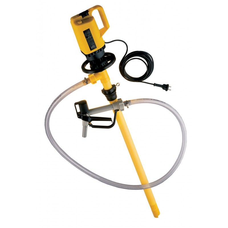 Lutz Drum Pump Set for Acids M14 110v Motor 1000mm Immersion Depth