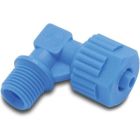 Tefen 12mm x 1/4" PA Glass Fibre Reinforced 14 Bar Male Threaded Barbed 90° Union Elbow