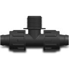 Bosta 25mm x 3/4" x 25mm PP 4 Bar Lock Male Threaded 90° T-Piece