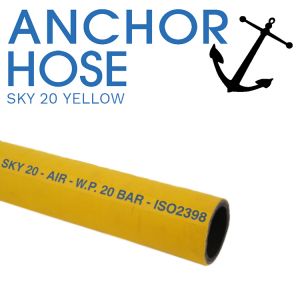 Sky 20 Bar Mandrel Built Yellow Air Hose - Cut Per Metre 