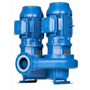 Lowara LNTE 80-160/55/P25VCC4 Single Stage Twin Head In-Line Pump 2 Pole 415v