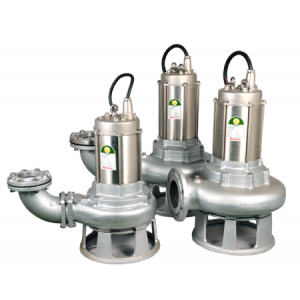 JST-75SKSS - 4" All 316 Stainless Steel Submersible Single Channel Cutter Pump 415v