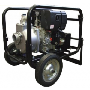 Koshin SE-50XDHES - 2" Inch Diesel Powered Centrifugal Electric Start Pump with Wheel Kit