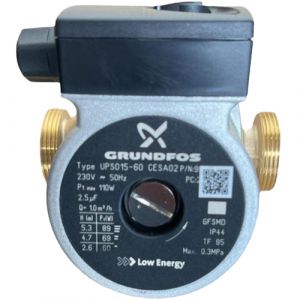Grundfos OEM UPS0 15-60B Brass 130mm Secondary Hot Water Circulator 240v