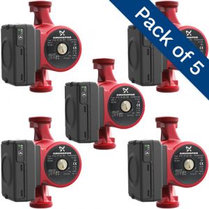 Grundfos UPS2 25-80 (180) A+ Eff. Domestic Light Commercial Heating Circulator 240v - Trade Pack Of 5