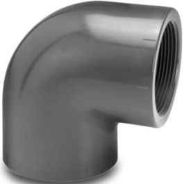MEGA 90° PVC-U Klebemuffe, 20 Mm, Grau, Max. 16 Bar – Für Stabile Rohrverbindungen