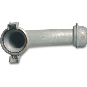 Female Part Italian x Male Part Type Italian Galvanised Steel 90° Bend Coupler Adaptor