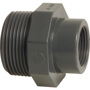 Profec PVC-U Male Thread x Female Thread 10 Bar Reducer Nipple