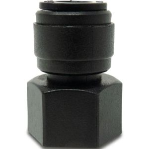 Push In x Female Thread POM WRAS Aquaspeed Adaptor Socket With Gasket
