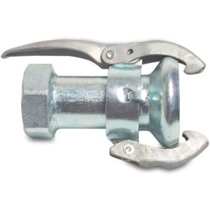 Female Perrot x Female Thread Perrot Galvanised Steel Quick Coupler Adaptor