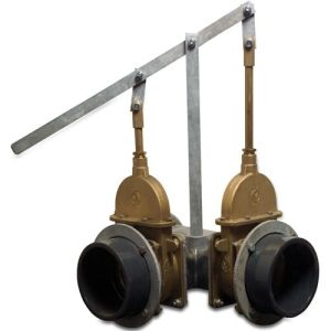 Male Perrot x Glue Socket x Glue Socket Steel 3-Way Distributor