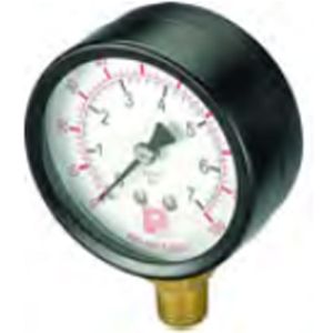 GWS Pressure Gauge 0-7 bar (100 psi) 1/4” male back connector