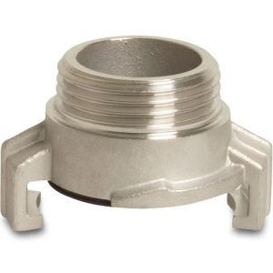 Stainless Steel Quick Coupler With Male Thread 12 Bar