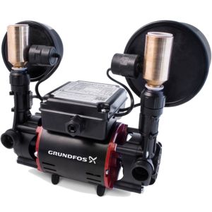 Grundfos STR2-1.5 CN Twin Impeller Universal Regenerative Shower Booster Pump (x4 Hoses Inc.)