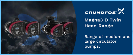 Magna3 D Twin Head Variable Speed Circulators