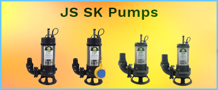 JS SK Sewage Single Channel Cutter Pumps 110v & 240v  