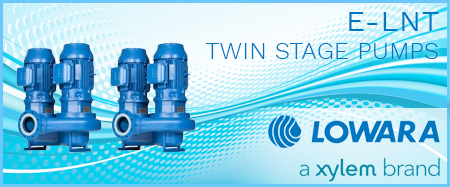 Lowara e-LNT Twin Stage In-line Pumps 2 Pole