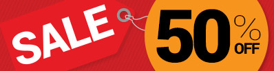 50pc Off Sale Promotion