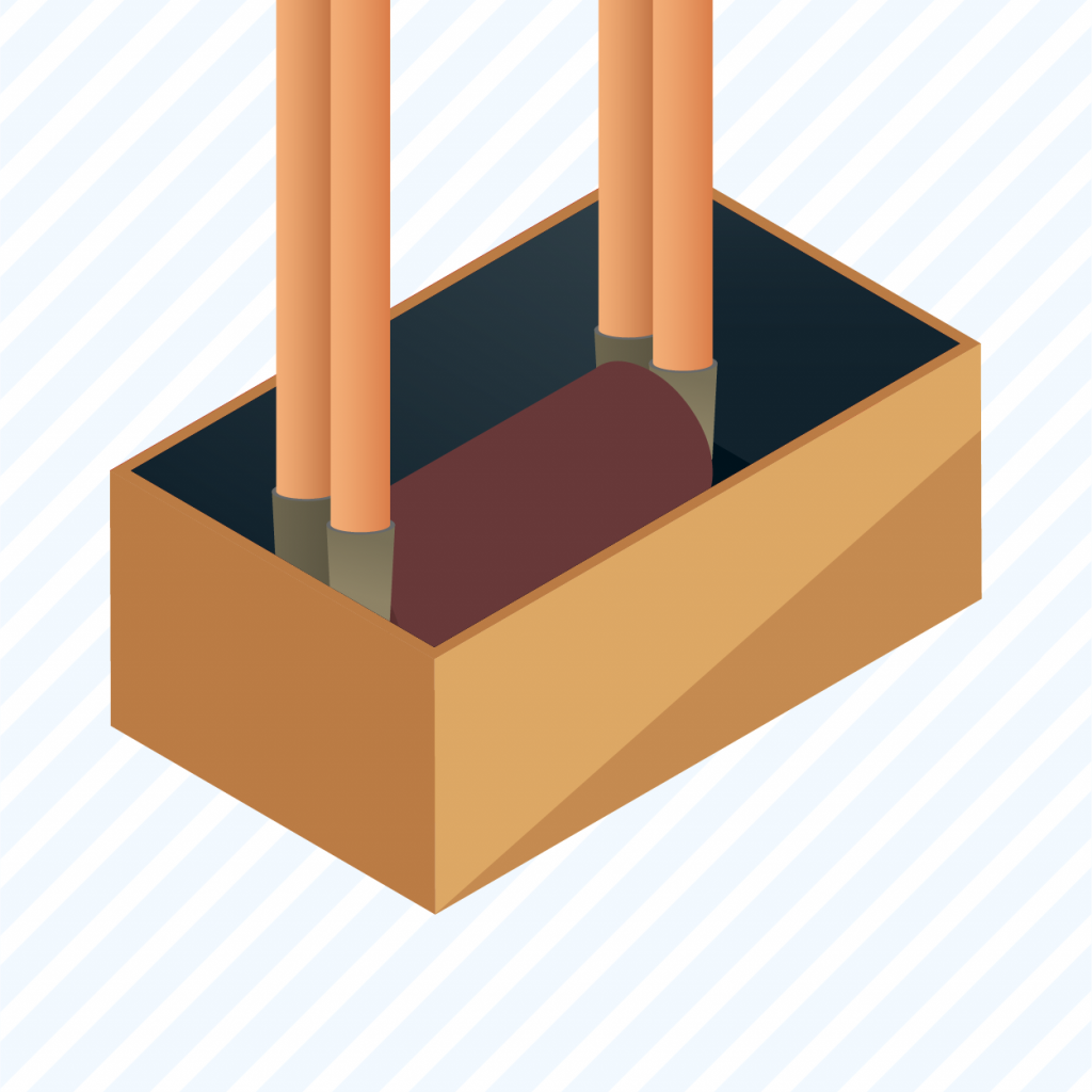 graphic showing a user how to build a sound insulating foam box