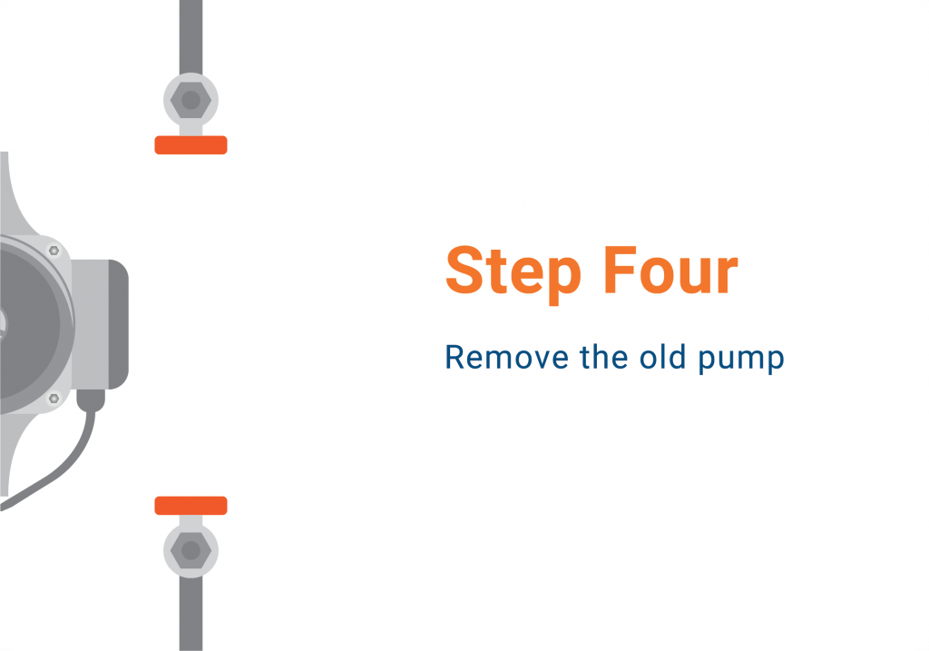 step 4 installing a central heating pump