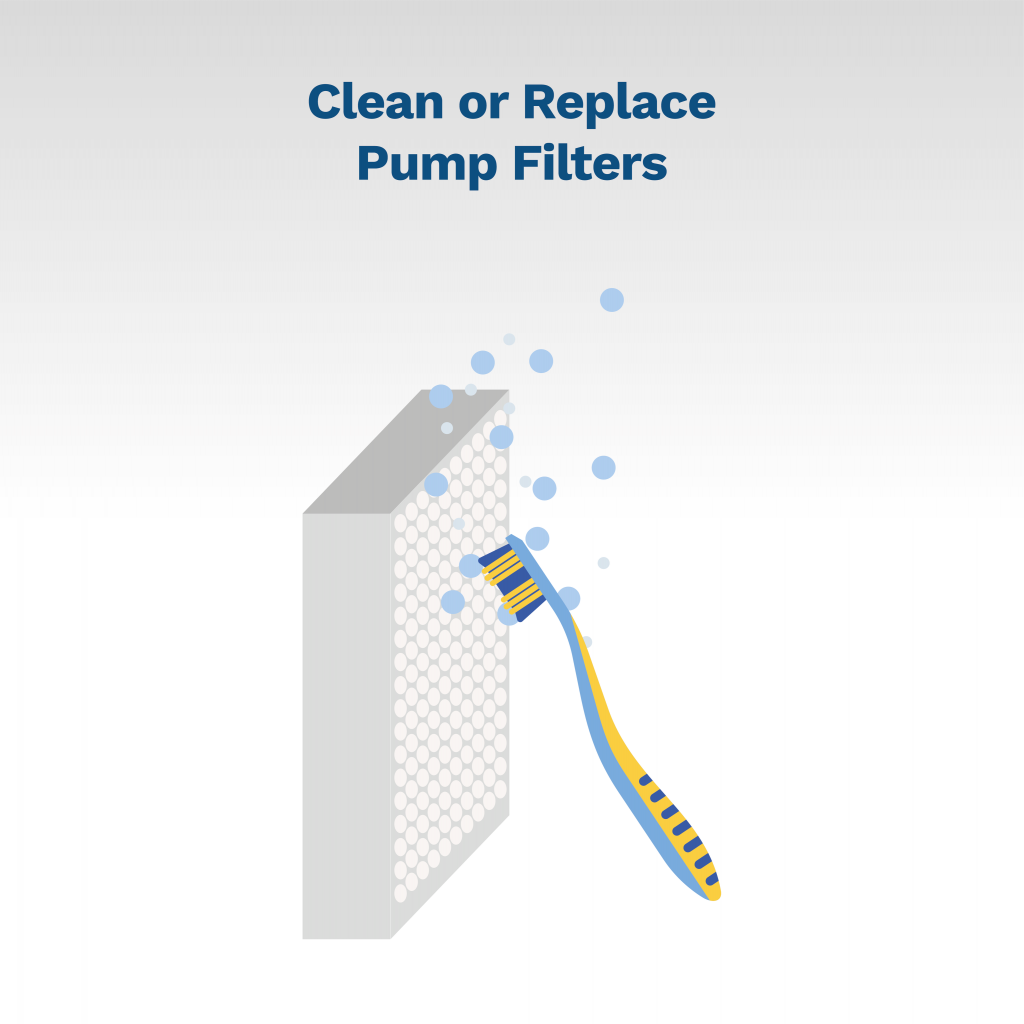 image showing you how to clean pump filters