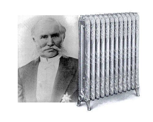 image depicting Franz San Galli and his steam-based radiator